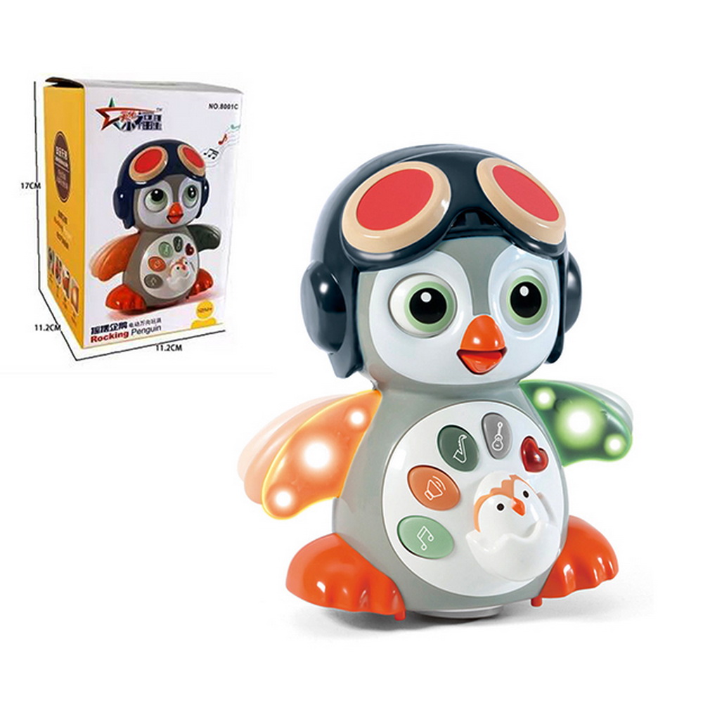 PINGÜINO MUSICAL DIDACTICO A PILAS