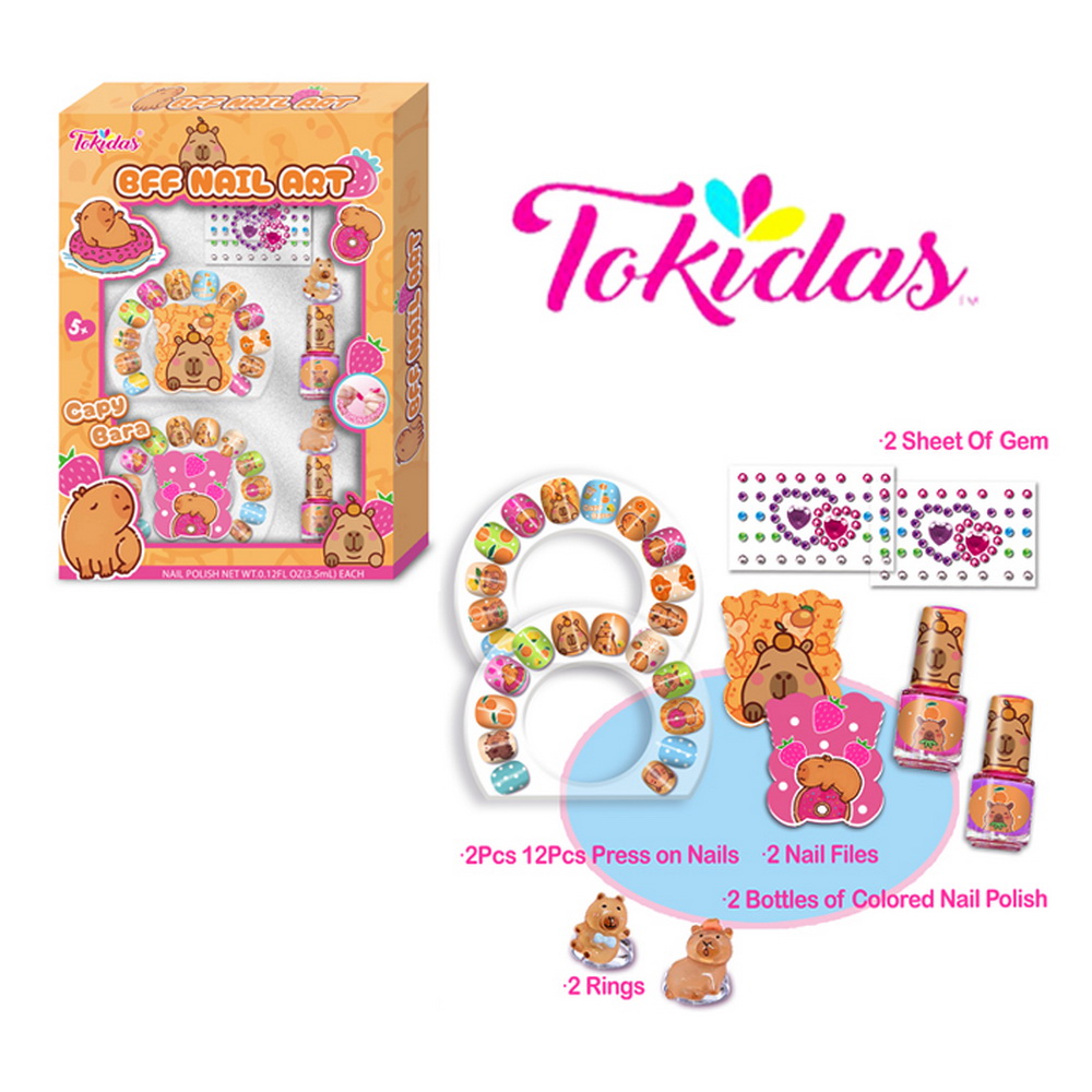 SET CAPYBARA ESMALTE UÑAS Y ACCESORIOS