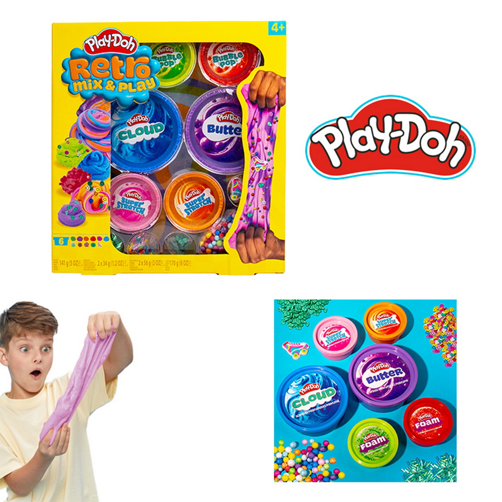 PLAY-DOH MEZCLA Y JUEGA RETRO