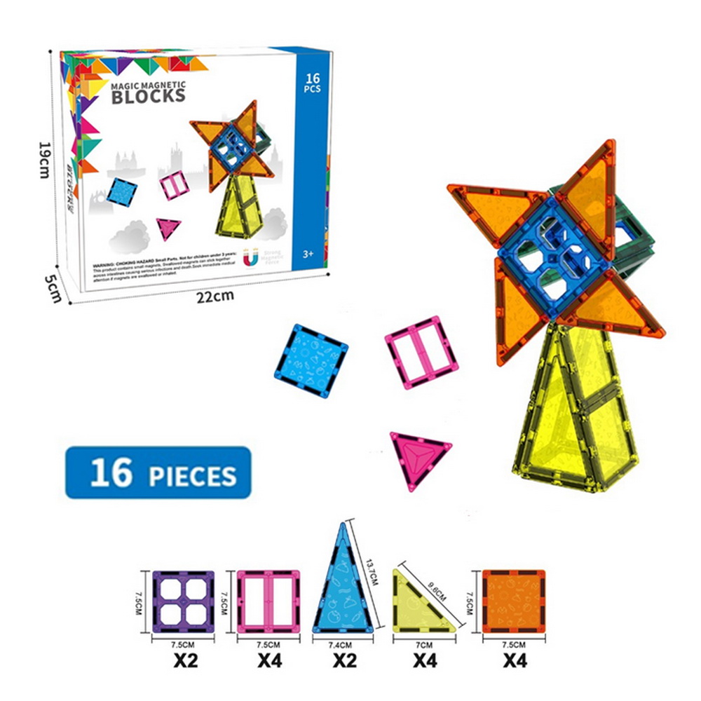 BLOQUES MAGNETIC 16 PCS.