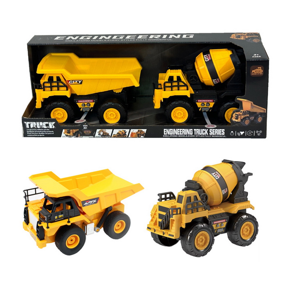 SET 2 VEHICULOS CONSTRUCCION CON SONIDOS