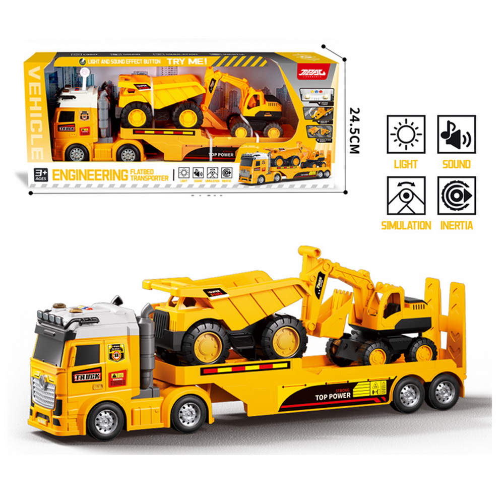 CAMION CONSTRUCCION CON 2 VEHICULOS