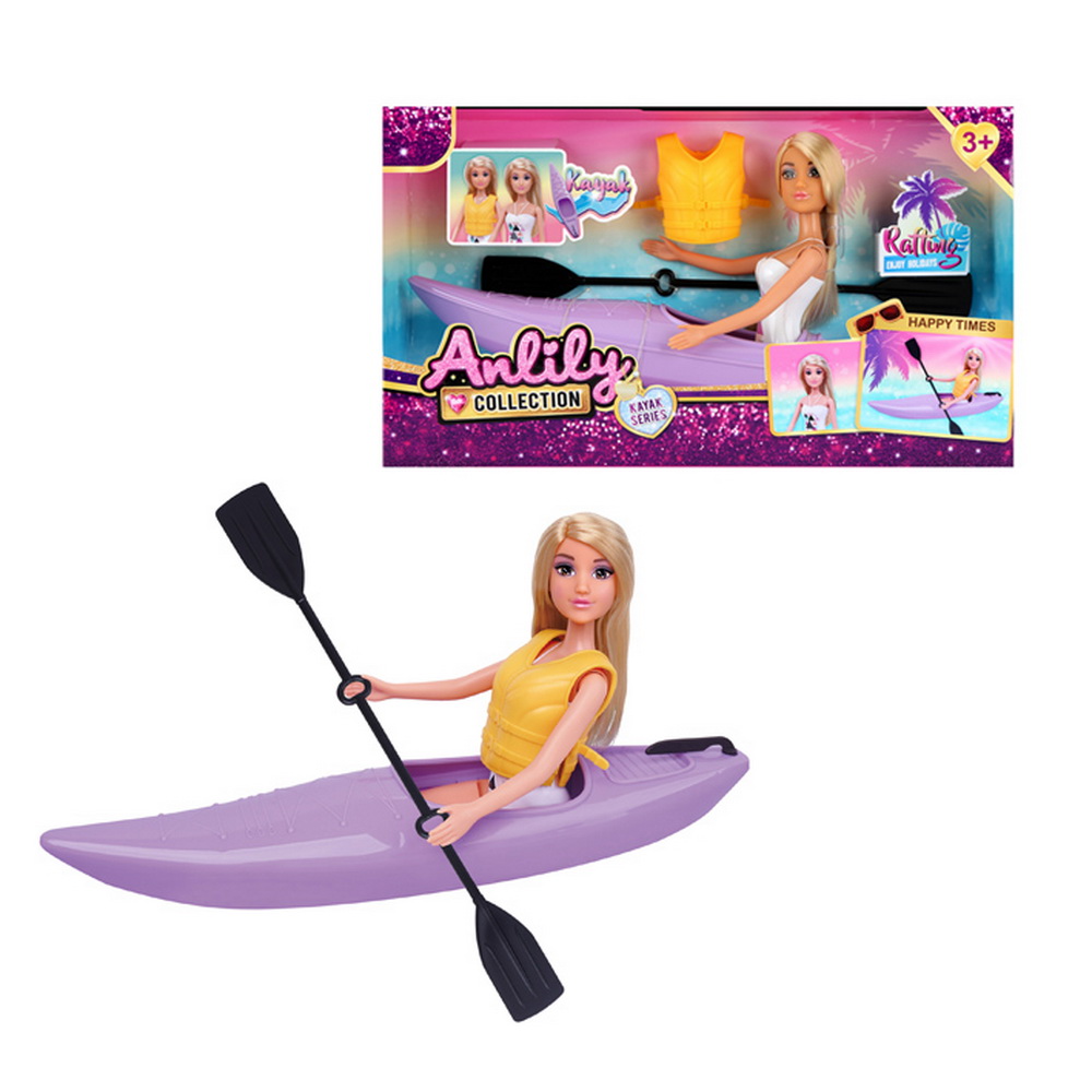 MUÑECA TIPO BARBIE CON LANCHA