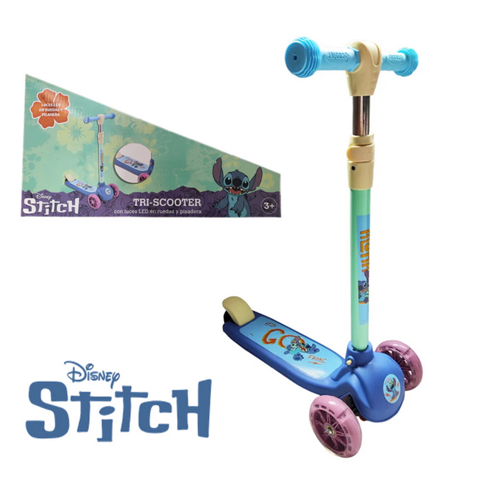 TRI SCOOTERS STITCH LUCES LED
