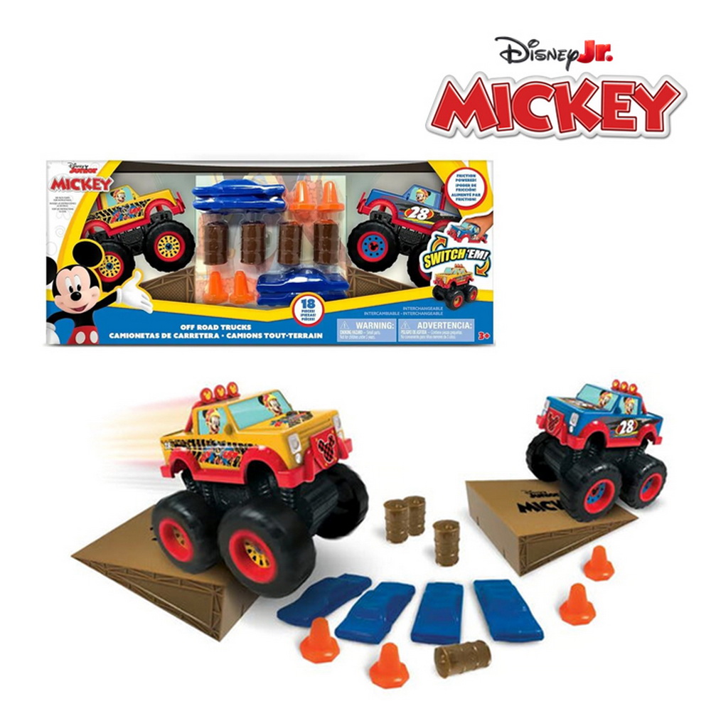 SET 2 CAMIONETAS TODOTERRENO FRICCION MICKEY