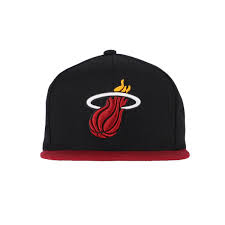 Jockey Mitchell &amp; Ness NBA Team 2 Tone 2.0 Miami Heat Negro/Rojo