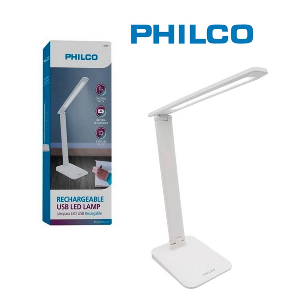 LÁMPARA LED ESCRITORIO RECARGABLE PHILCO